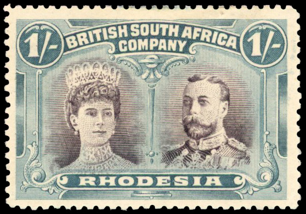 SG 152a 1s purple-black and blue-green, #2 gash in ear mint