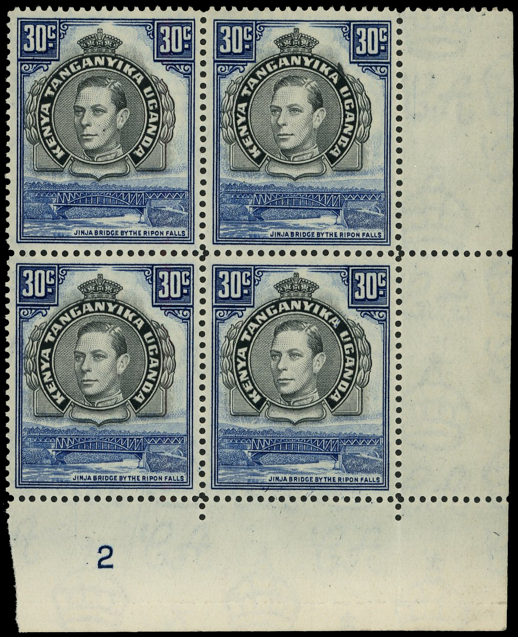 KUT SG 141a Plate block mint