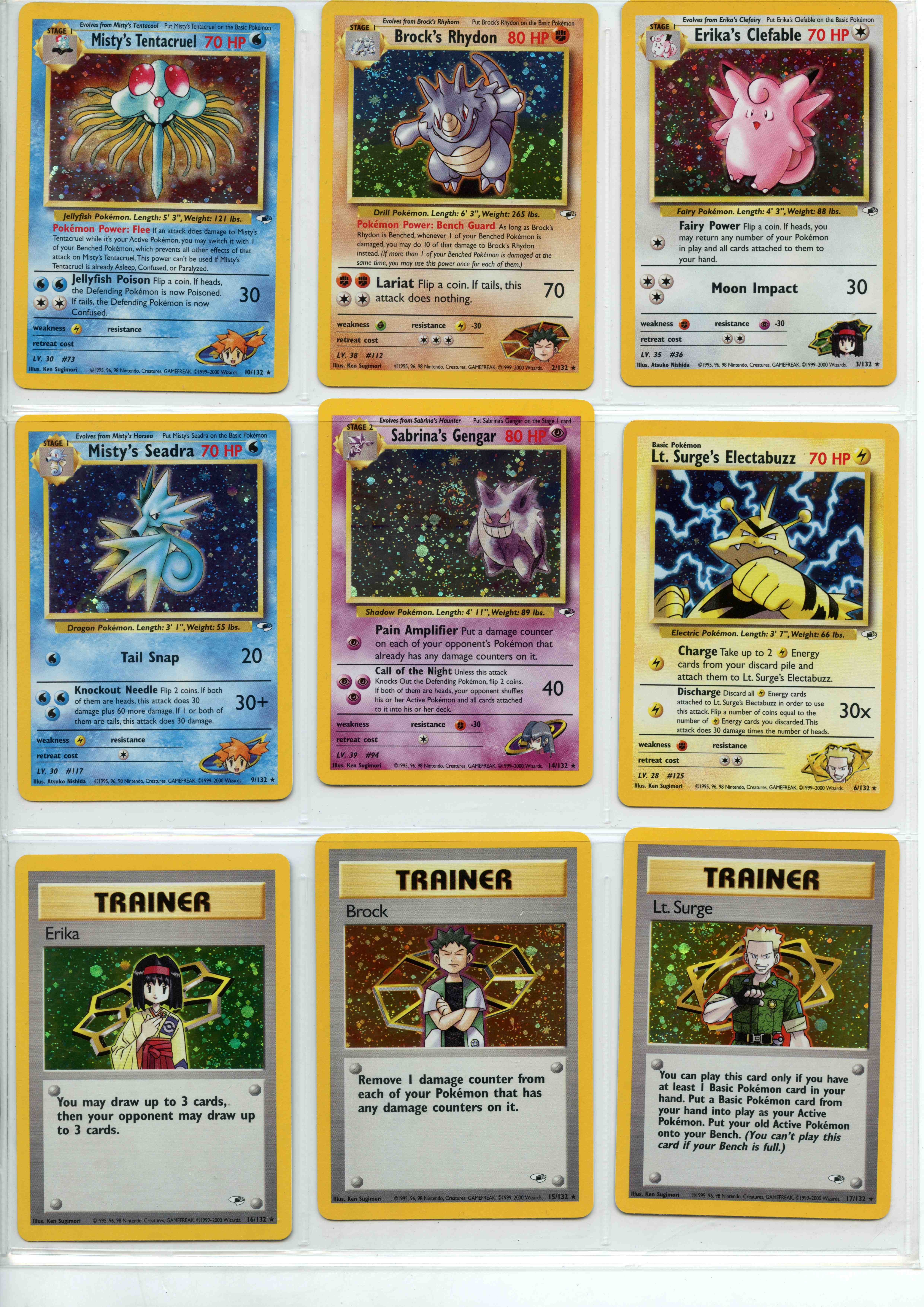 Pokémon TCG - Gym Heroes Partial Complete Set - Unlimited.