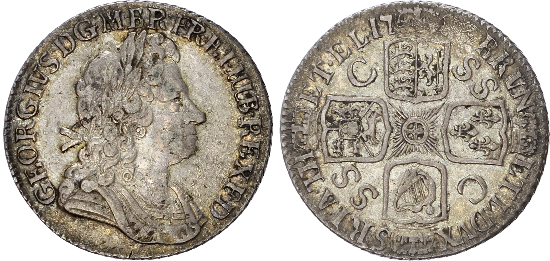 George I (1714-1727) Shilling, 1723, South Sea Company.