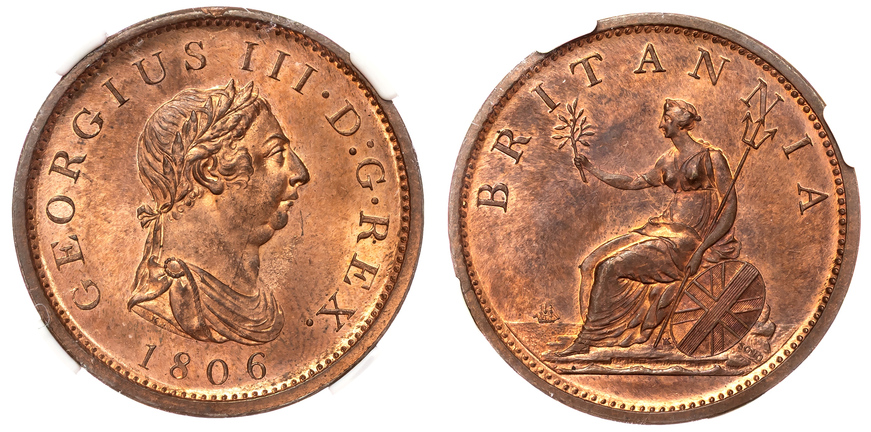 George III (1760-1820), Penny, 1806.