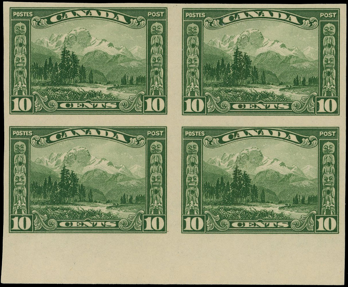 Canada SG 281 imperforate block mint