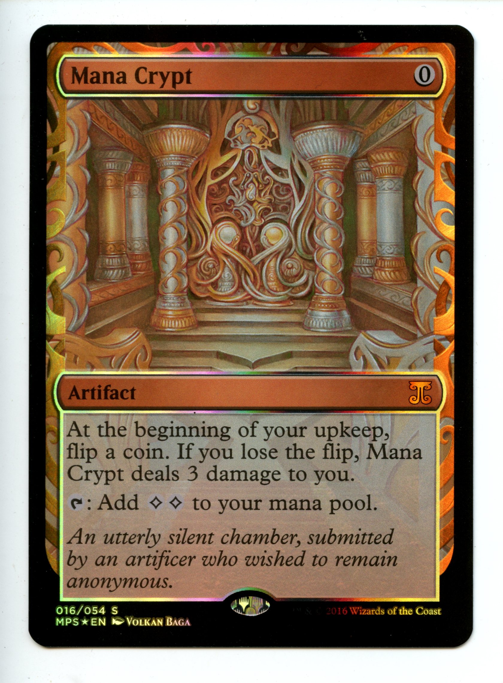 Magic the Gathering - Mana Crypt  - Kaladesh Inventions - Near Mint