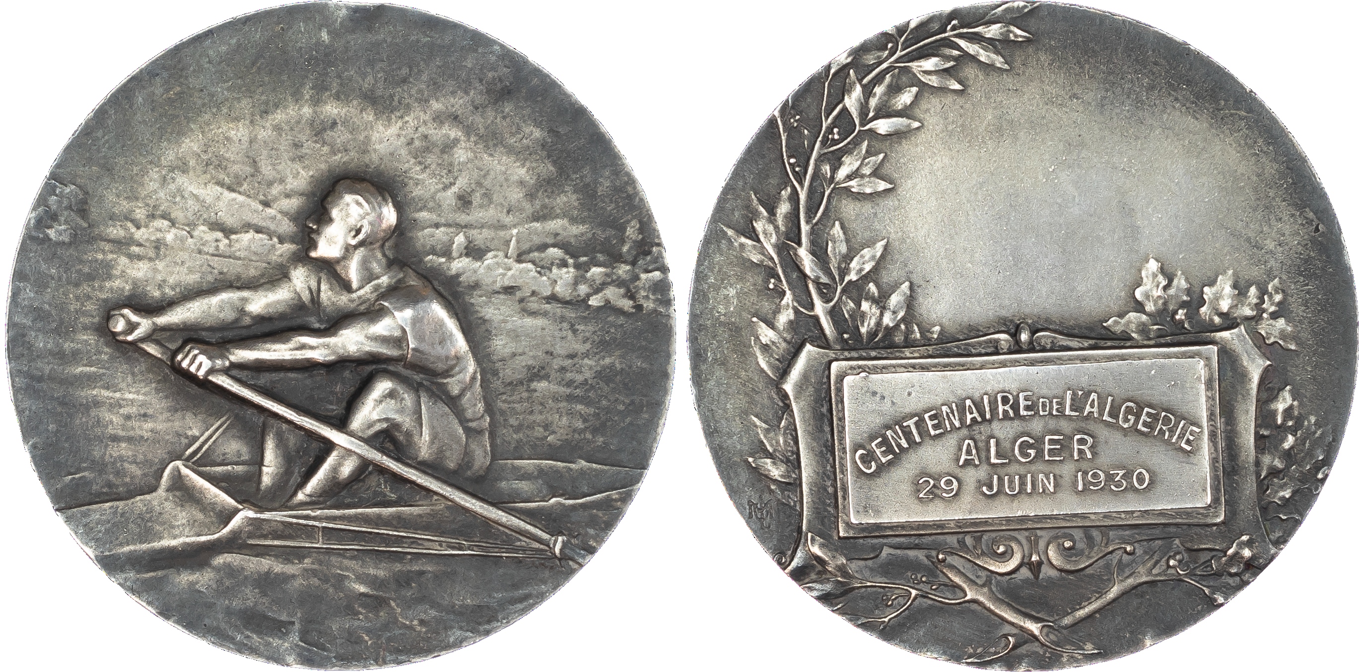 France, Belgium, and Algeria, Lot of Late 19th/Early 20th Century Medals (5)