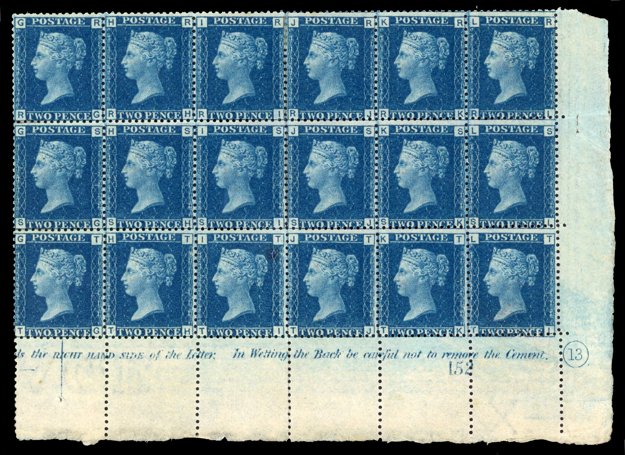 SG 46 block of eighteen lpog