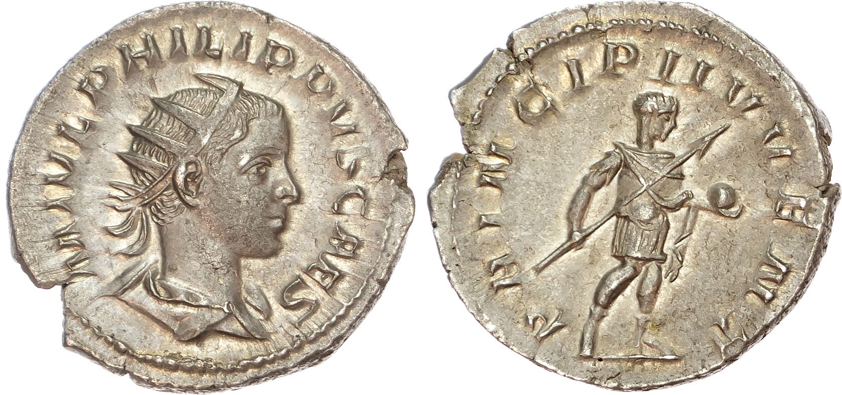 Philip II (AD 247-249) AR Antoninianus, Rome, 4.24g. 