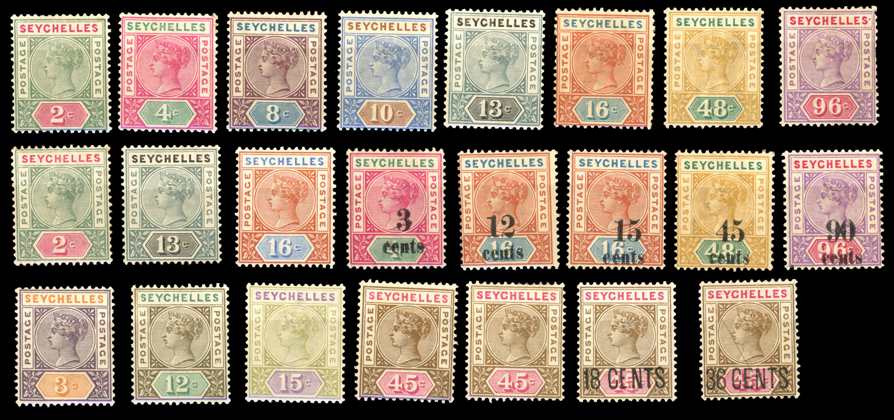 Seychelles 1890-1969 collection