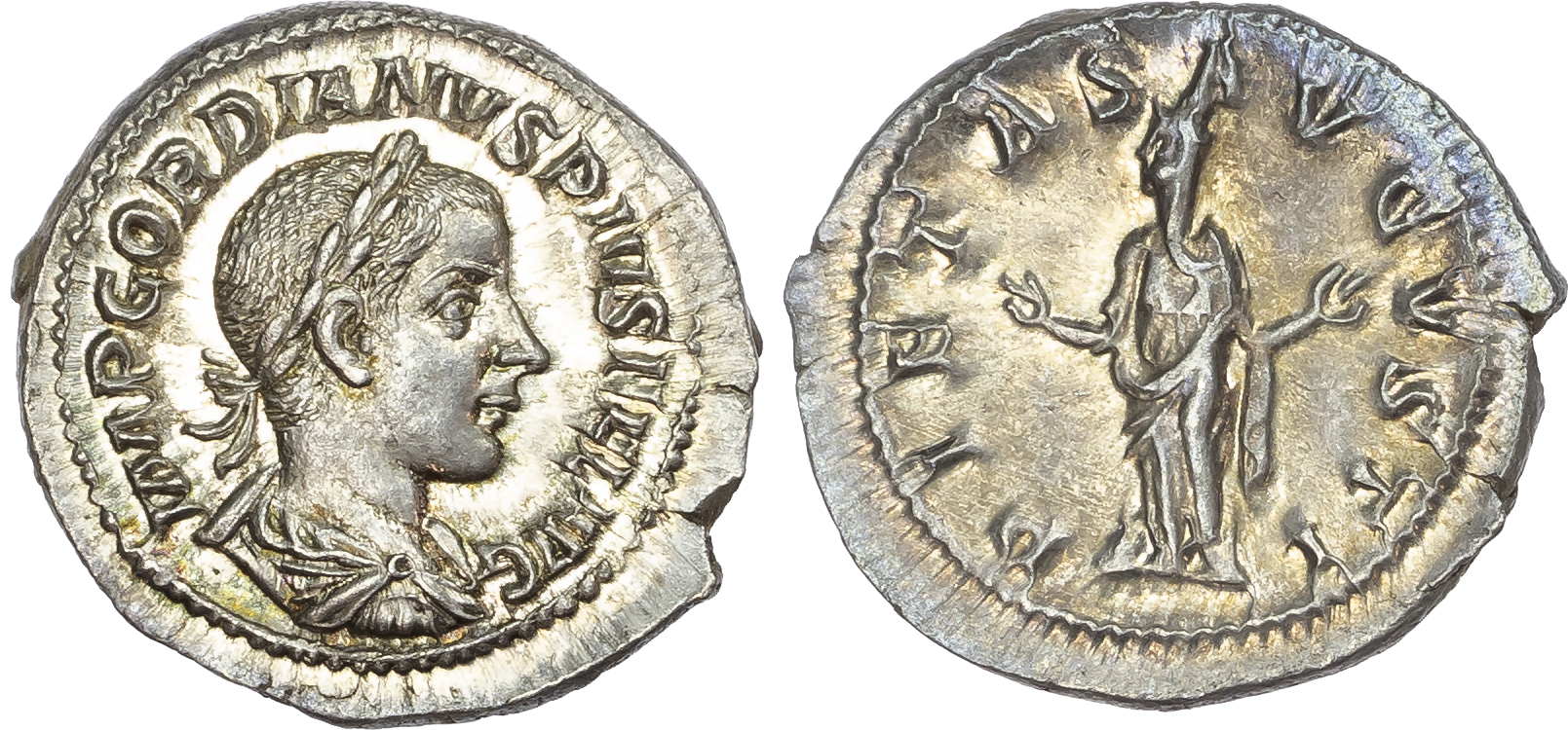 Gordian III (AD 238-244) AR Denarius, Rome, AD 240, 3.58g. 