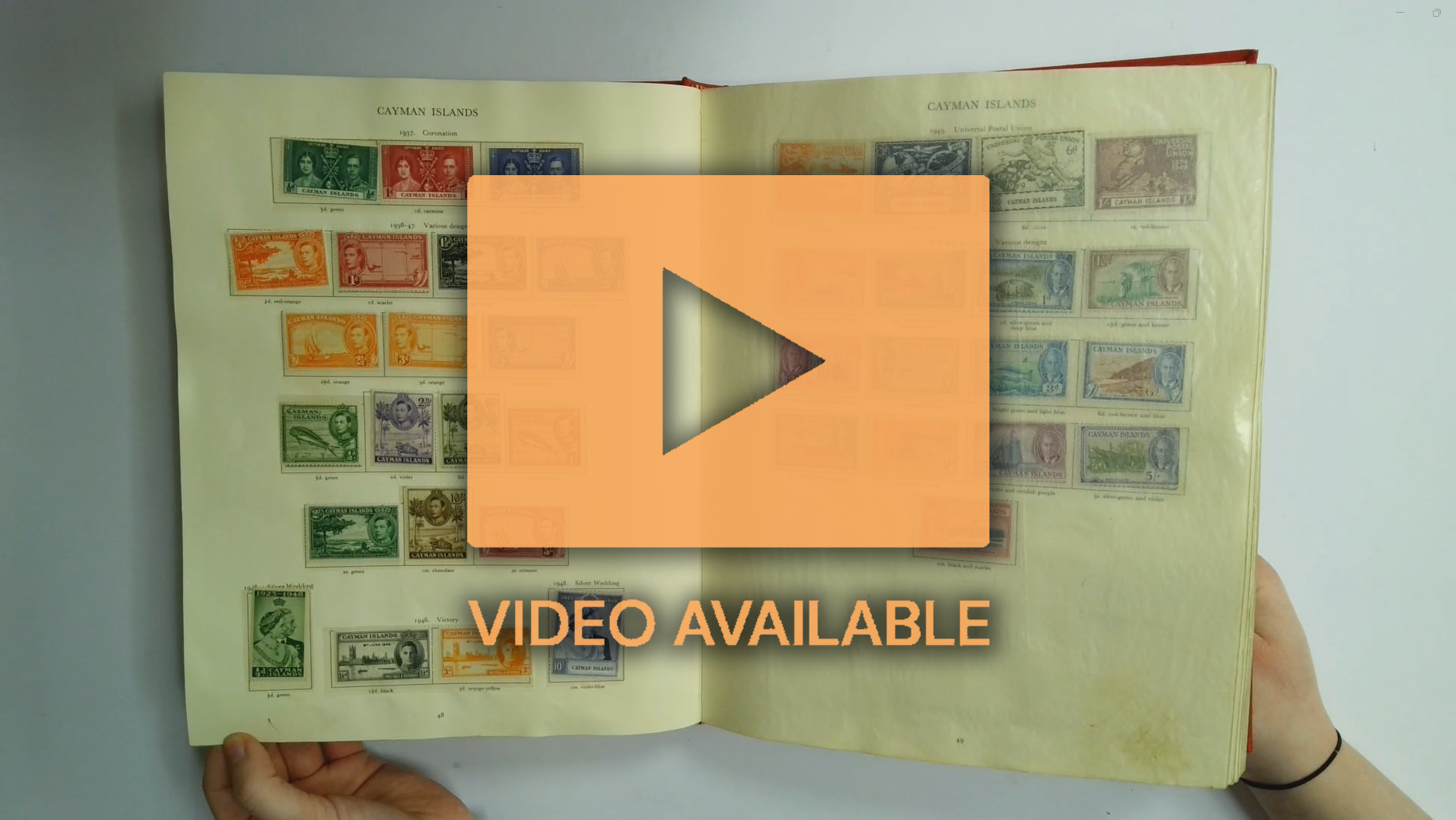 SG printed KGVI album with unused collection