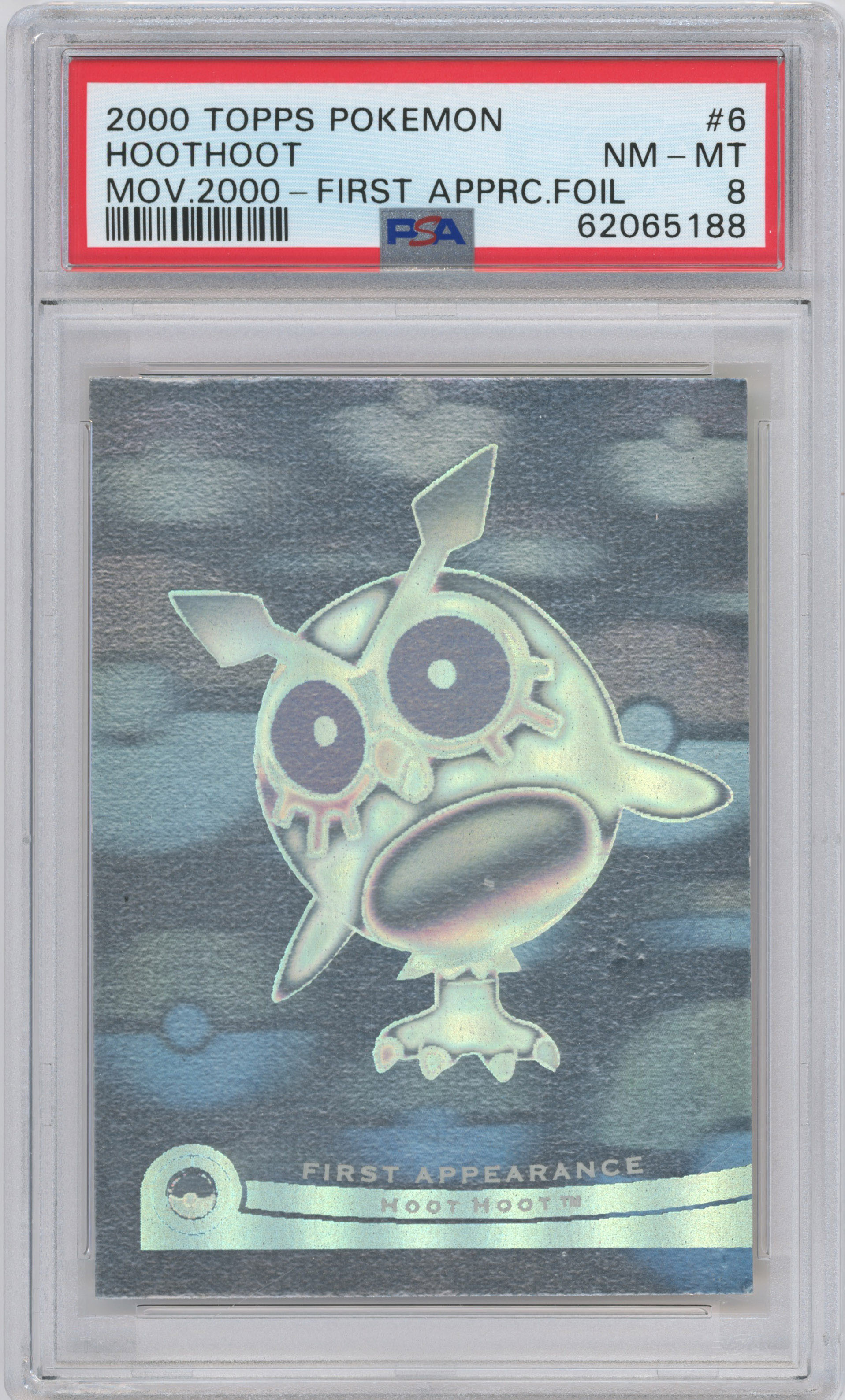 Pokémon Topps - PSA 8 Hoothoot First Appearance Foil - Pokémon The Movie 2000