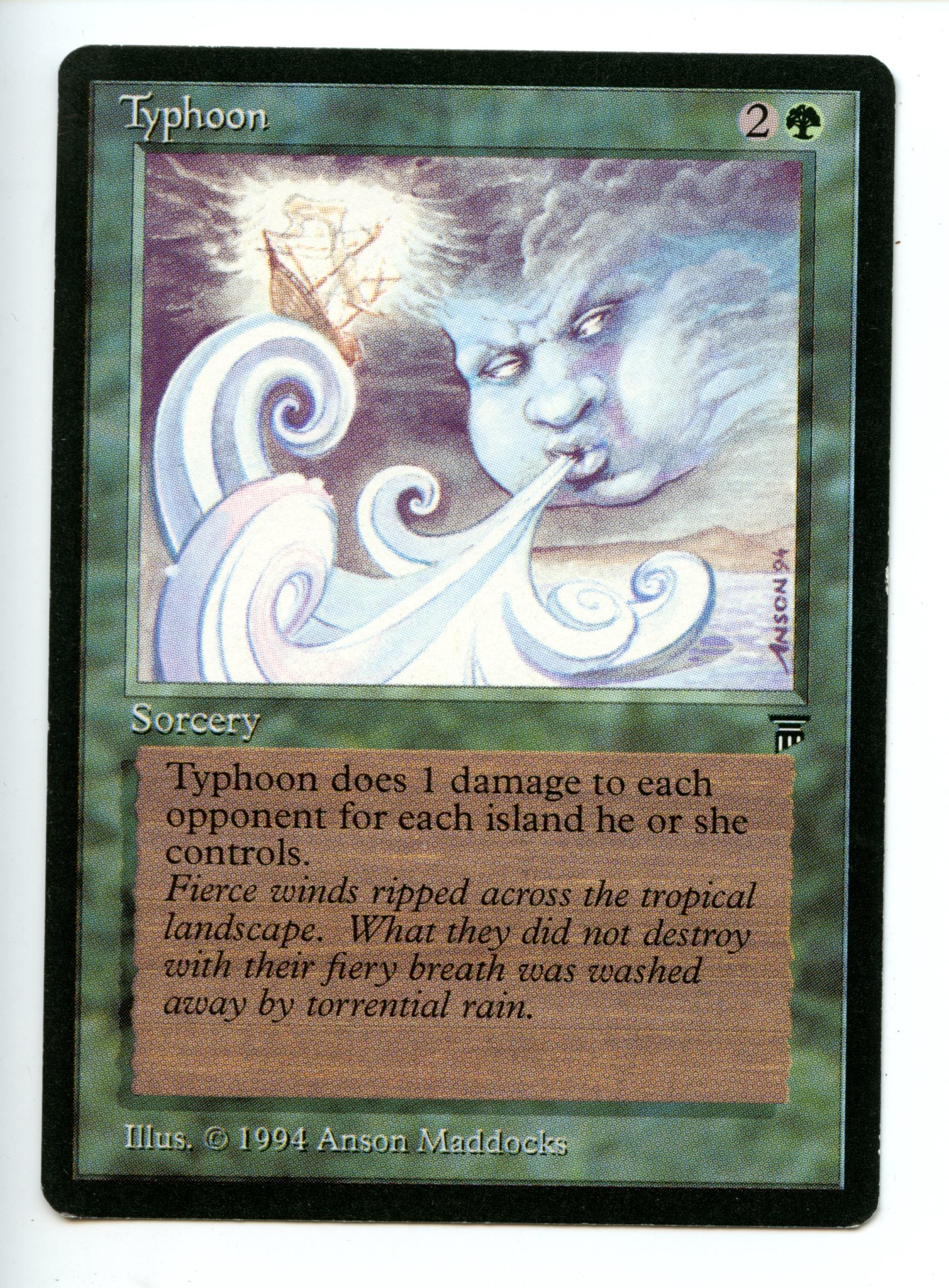 Magic the Gathering - Typhoon  - Legends - Lightly Played 