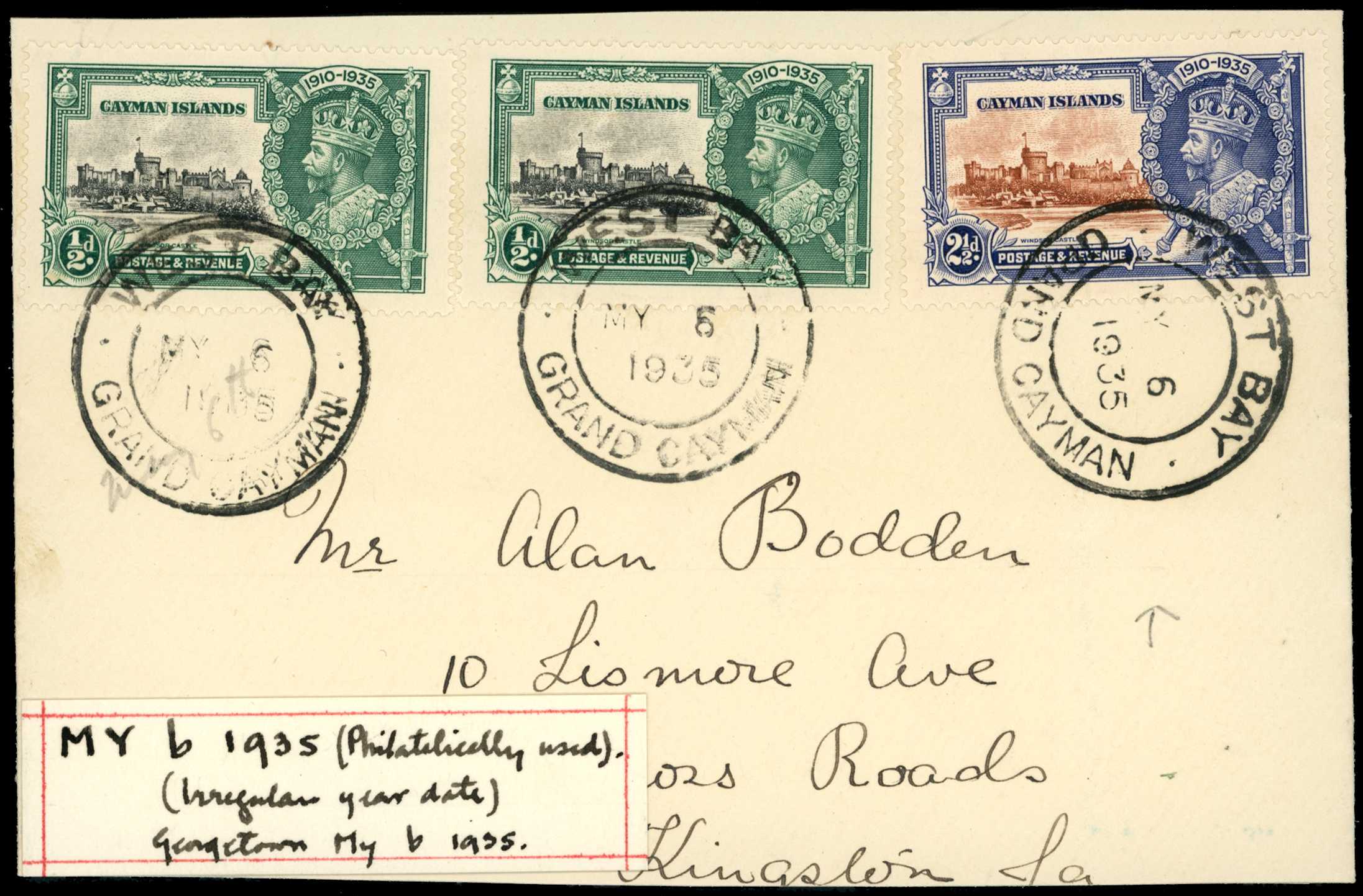 1935--36 Twelve covers all bearing KGV...