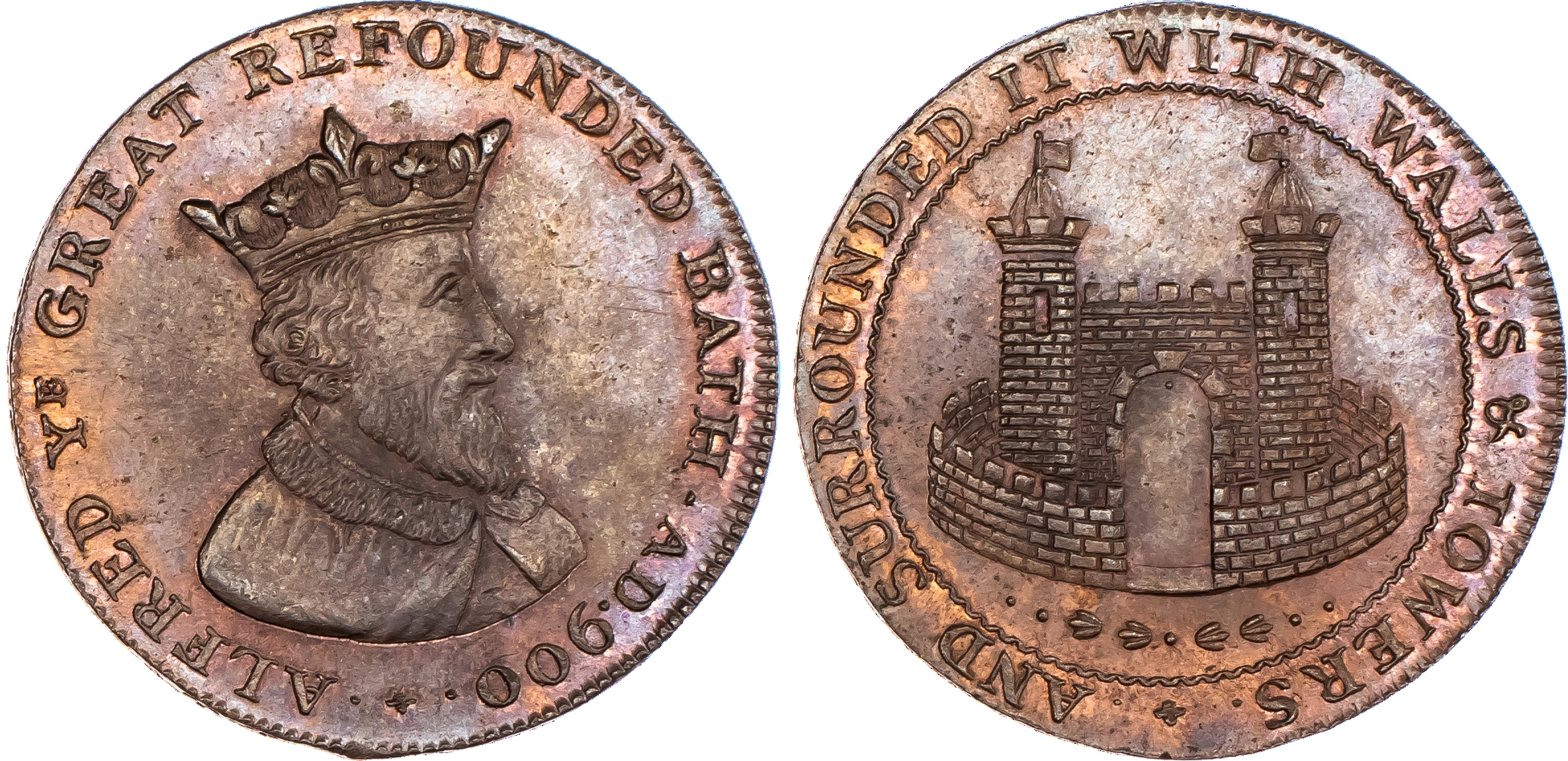 Bath, Payne & Turner (silversmiths) Halfpenny...