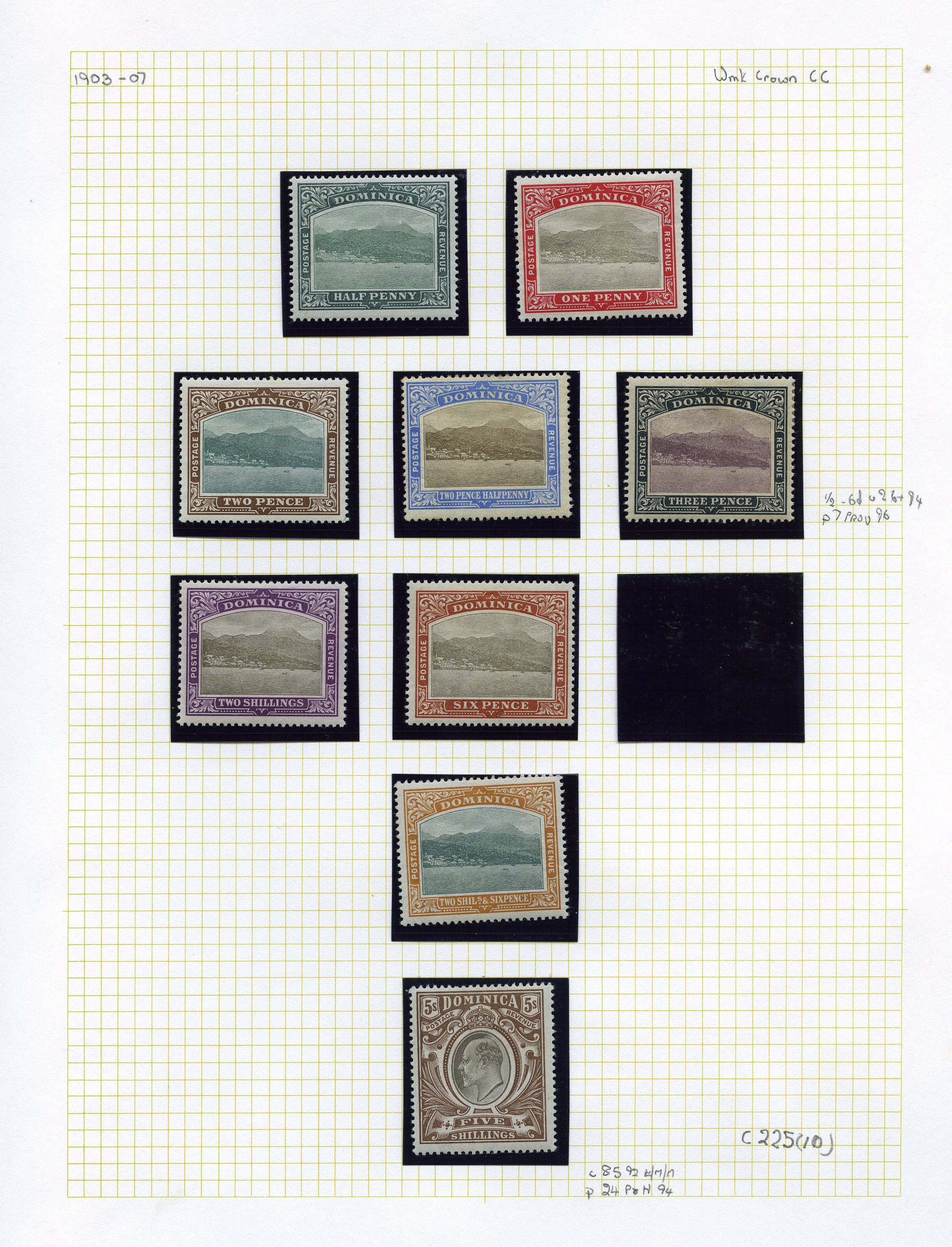 Mainly mint on leaves including 1874 1d mint...