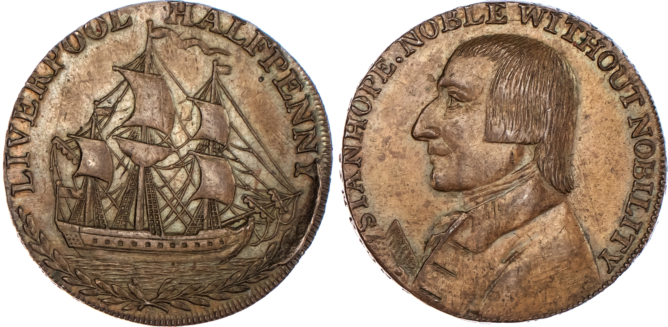 Liverpool, Thomas Clarke Mule Halfpenny,...