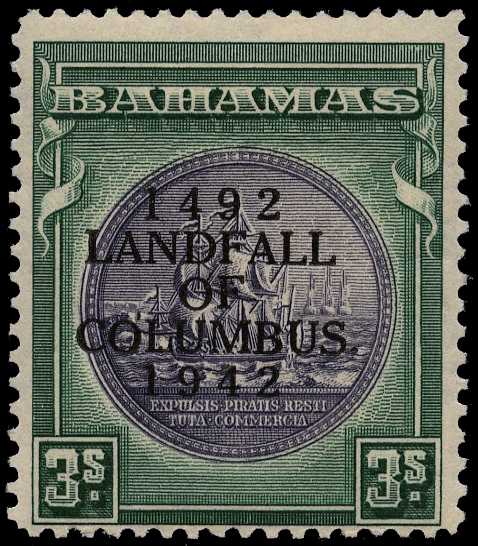 1942 Landfall 3/- with R2/12 stop after...