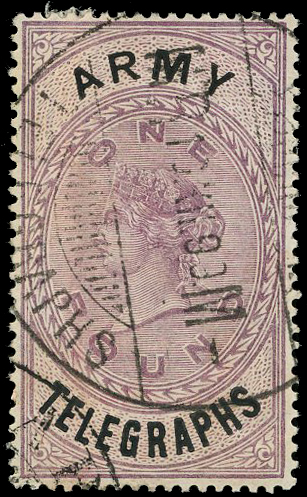 1899-1900 Army Telegraphs ½d to £1 set of ten fine use