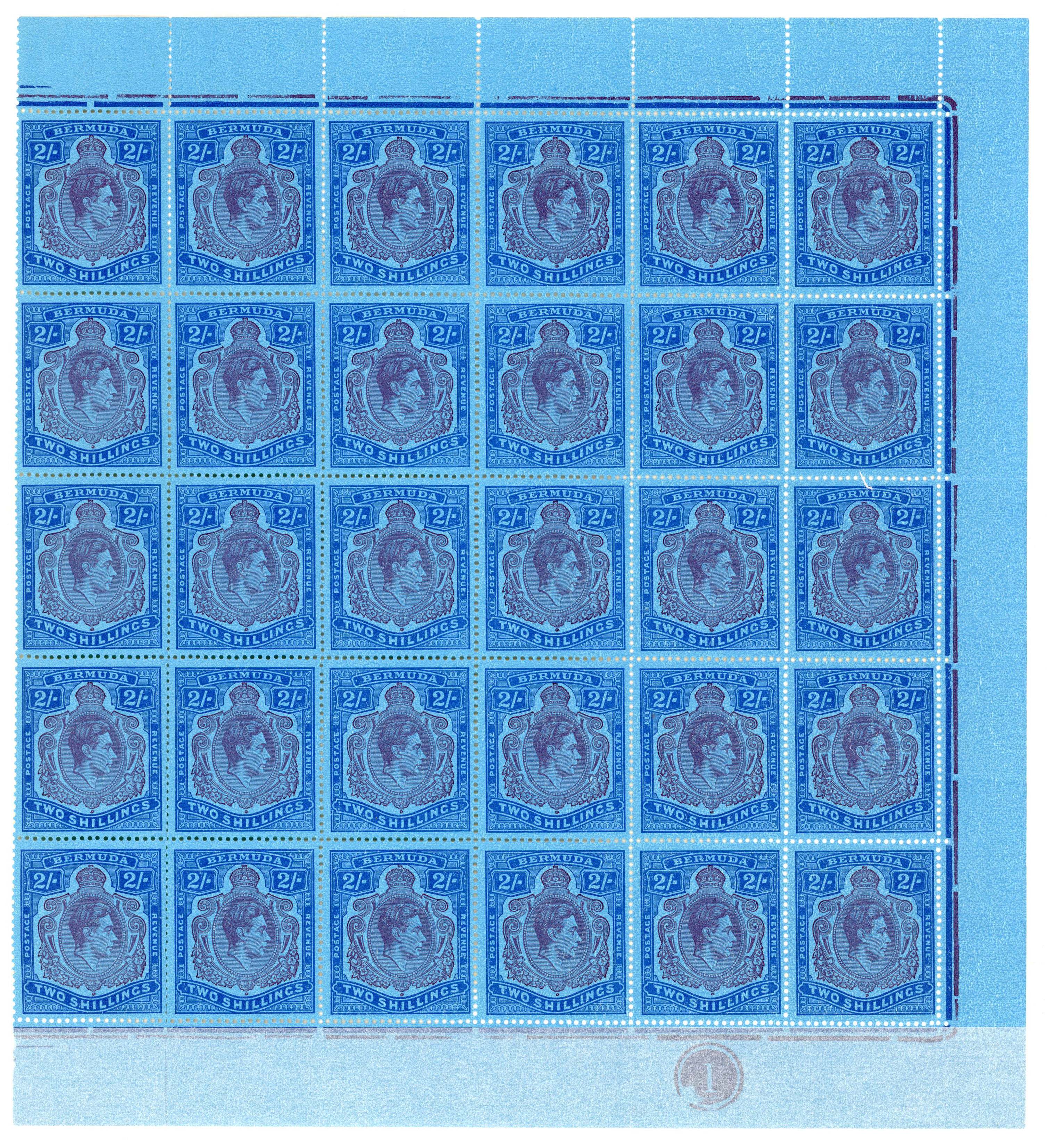 Bermuda SG 116c, ce, cf blocks mint