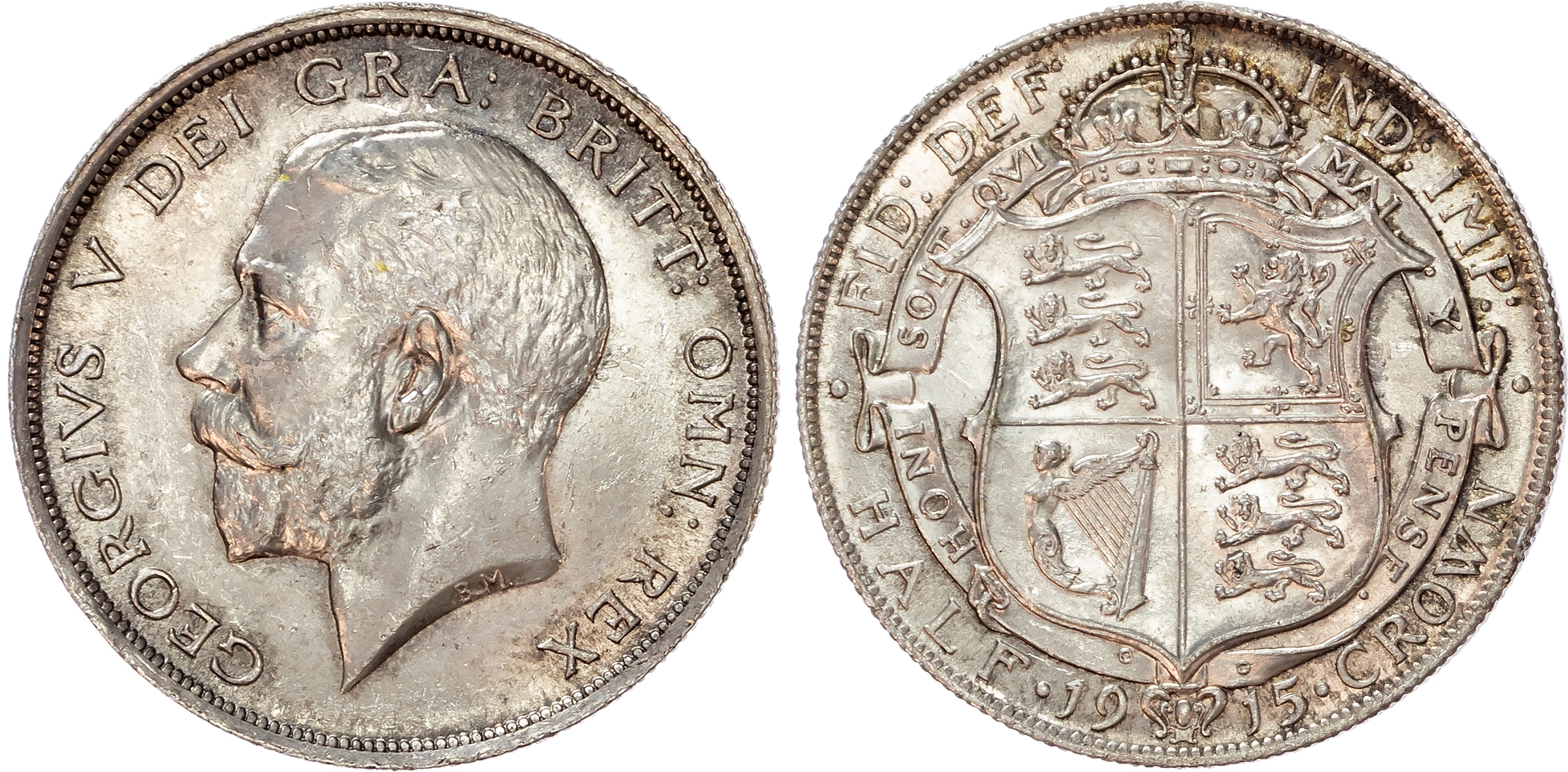 George V (1910-1936) Halfcrown, 1915.
