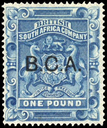 Nyasaland SG 14 1891 £1 deep blue mint