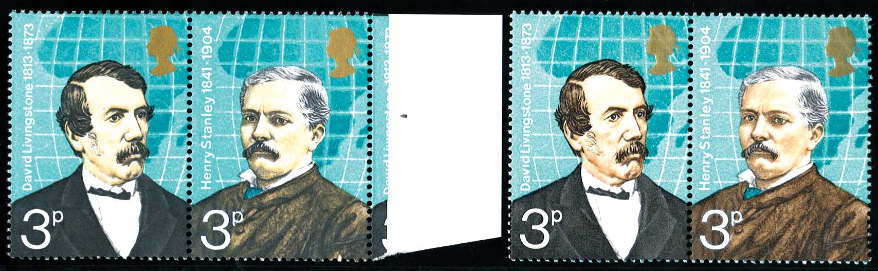 1973 3p Explorers (David Livingstone &...