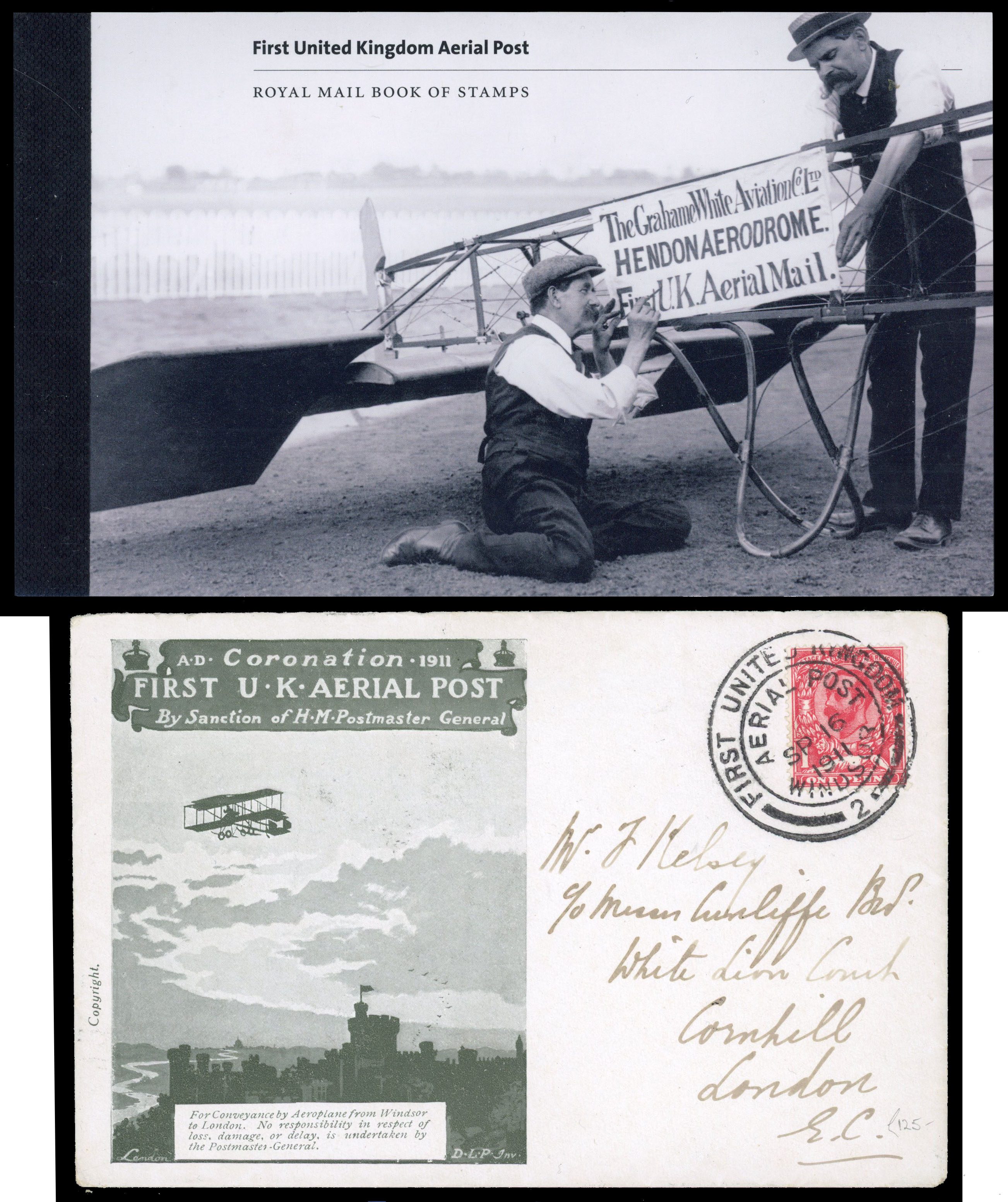 1911 selection comprising postcards London to Windsor in brown and Windsor to London