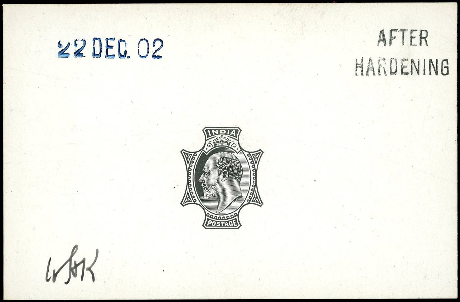 India SG 136 die proof