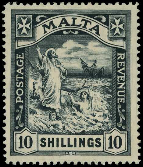 1919 10s black, well centred, Brandon certificate (1992), fine o.g. SG 96 £3,250