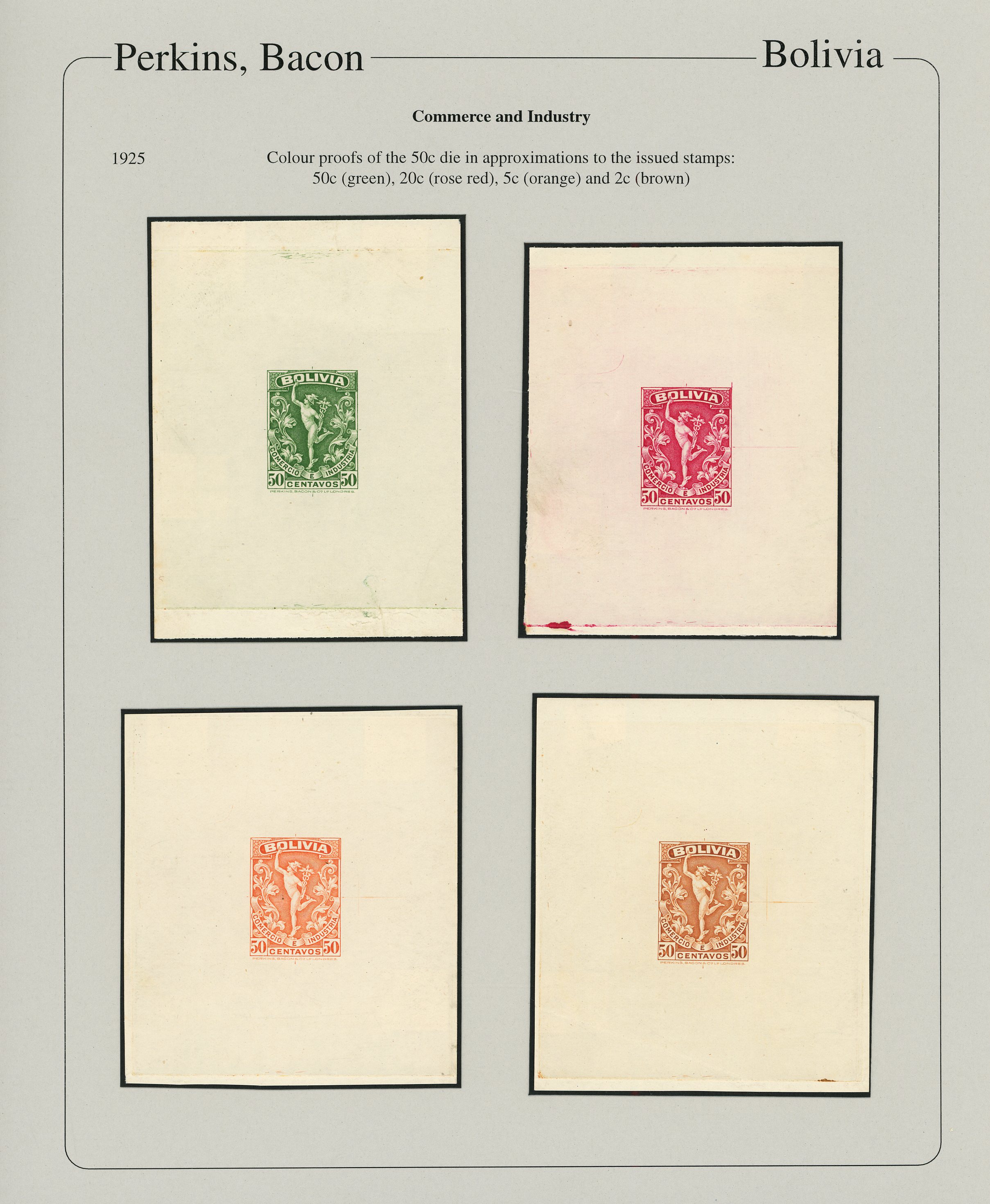 Commerce & Industry: 1925 series of EIGHTEEN progressive...