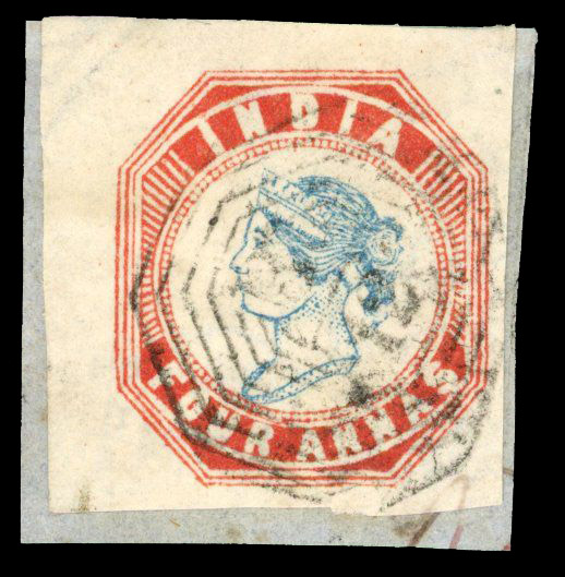 India Used Abroad in Burma SG 25 B-12 Bassein cancel 