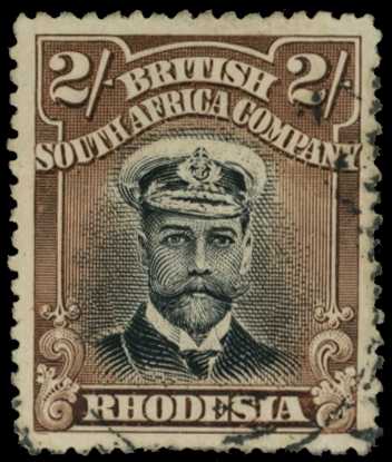 1913-7 2/- Head Die I, perf 15. Lightly...