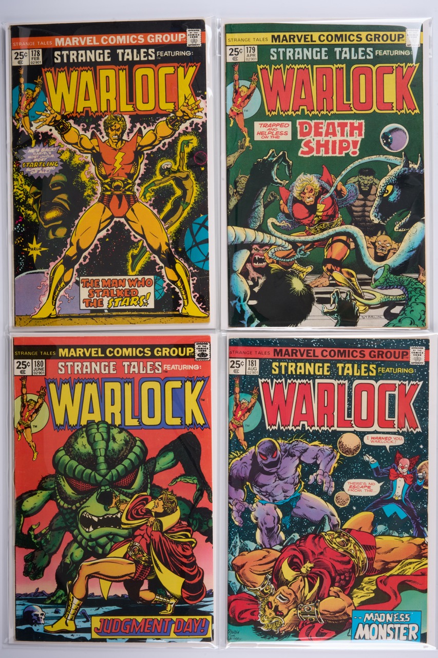Strange Tales Featuring Warlock #178-#181 (Marvel Comics, 1975) Bundle of 4