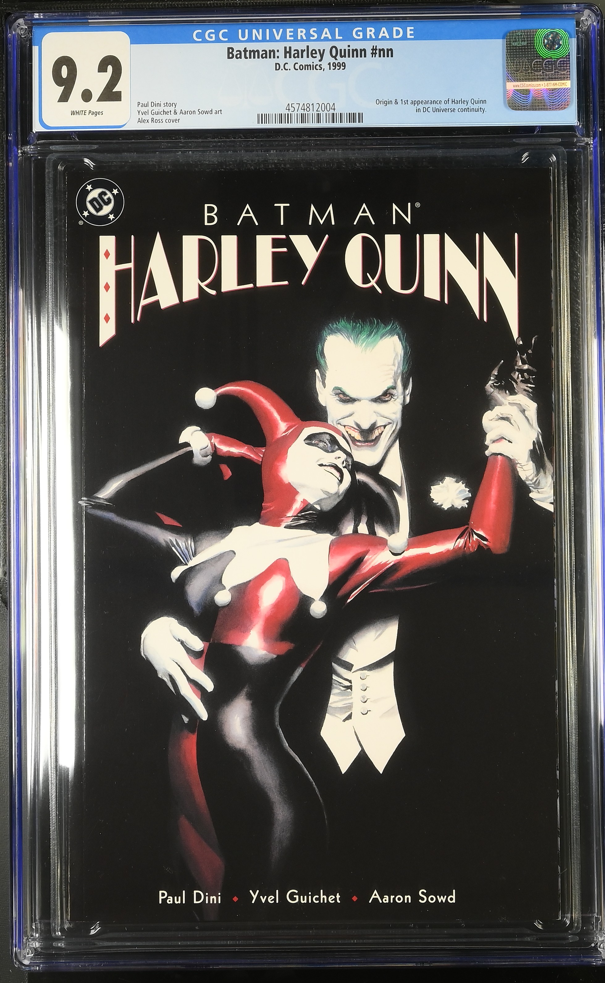 Batman Harley Quinn (DC Comics 1999) CGC 9.2 First Harley Quinn in the DCU
