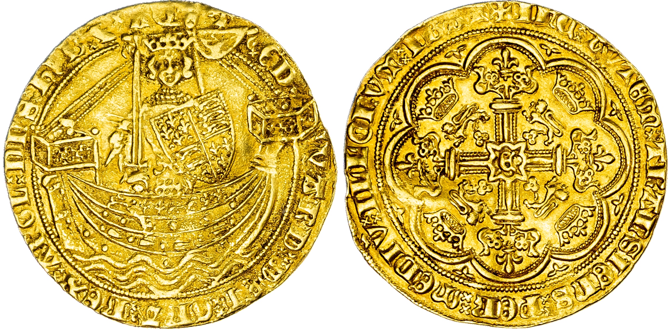 Edward III (1327‑1377), Fourth Coinage, Treaty Period, Noble