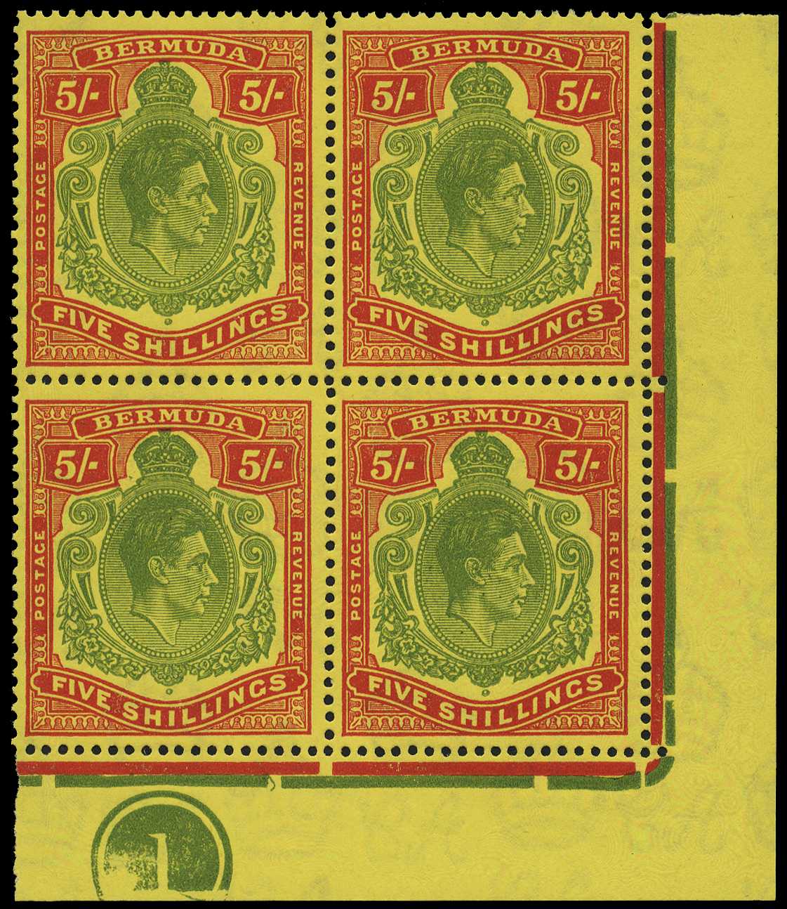 1949 (Dec.) 5/- perf 13, ordinary...