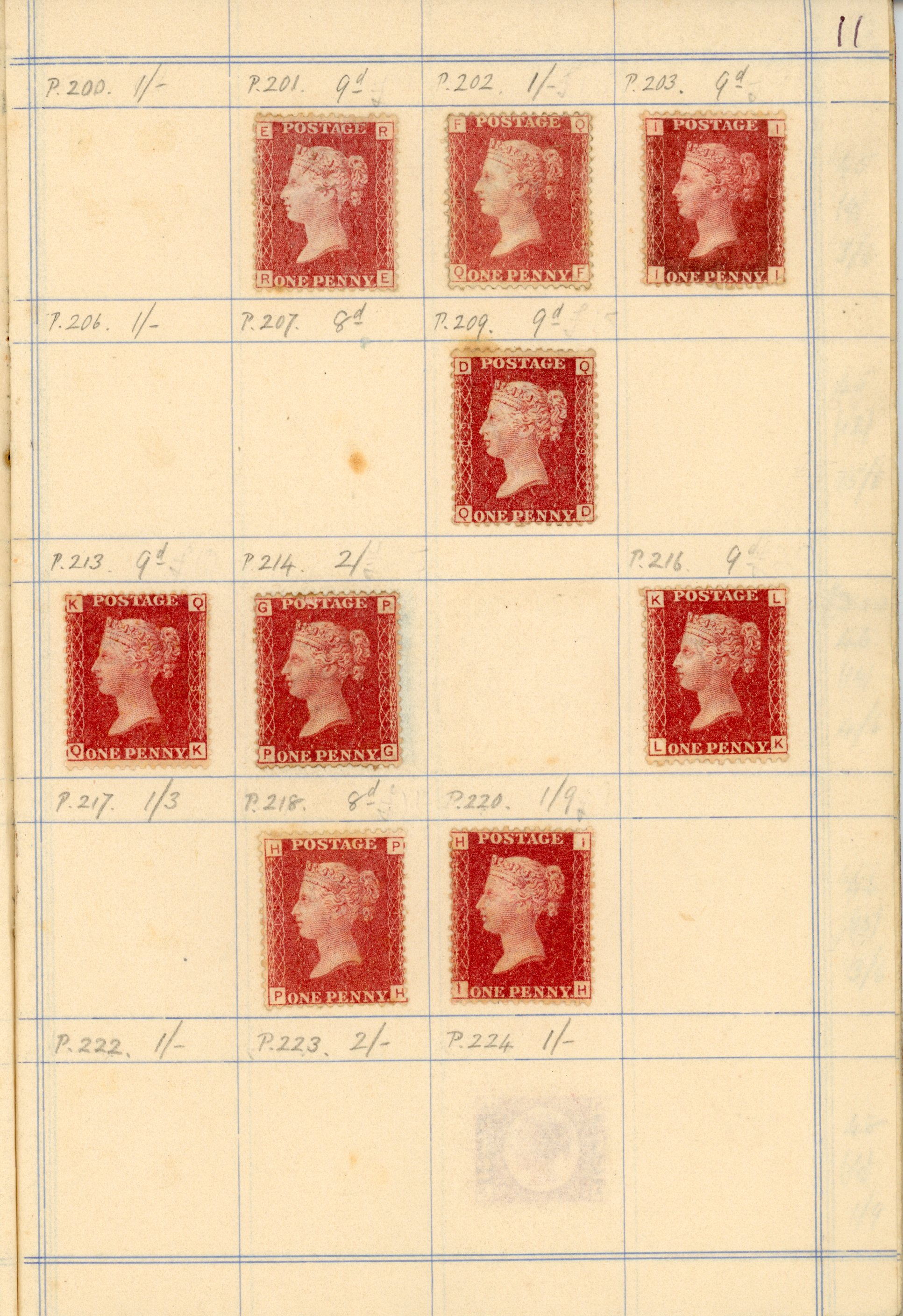 GB mint collection in two 'old time' approval books 