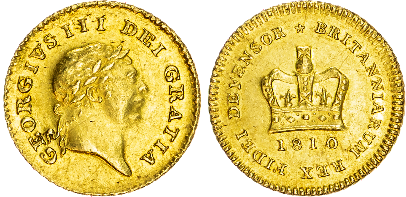 George III (1760-1820) Third Guinea, 1810.