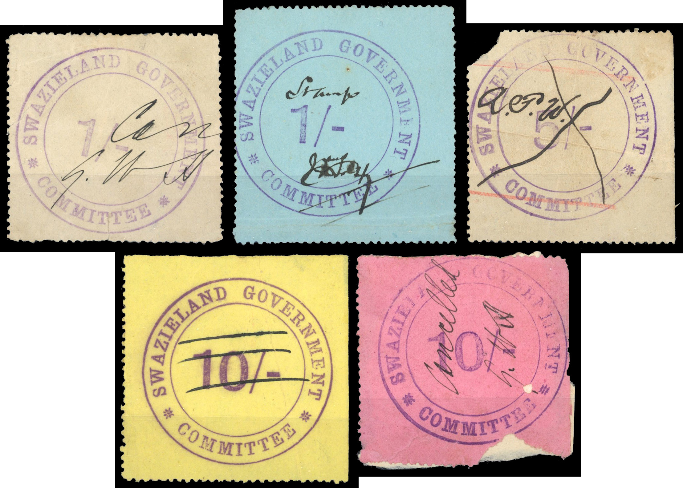 Swaziland Revenue 1890 used group