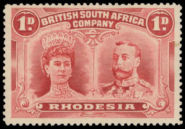 † 1d brownish red shade perf 15 SG 170 variant, position 52A mint