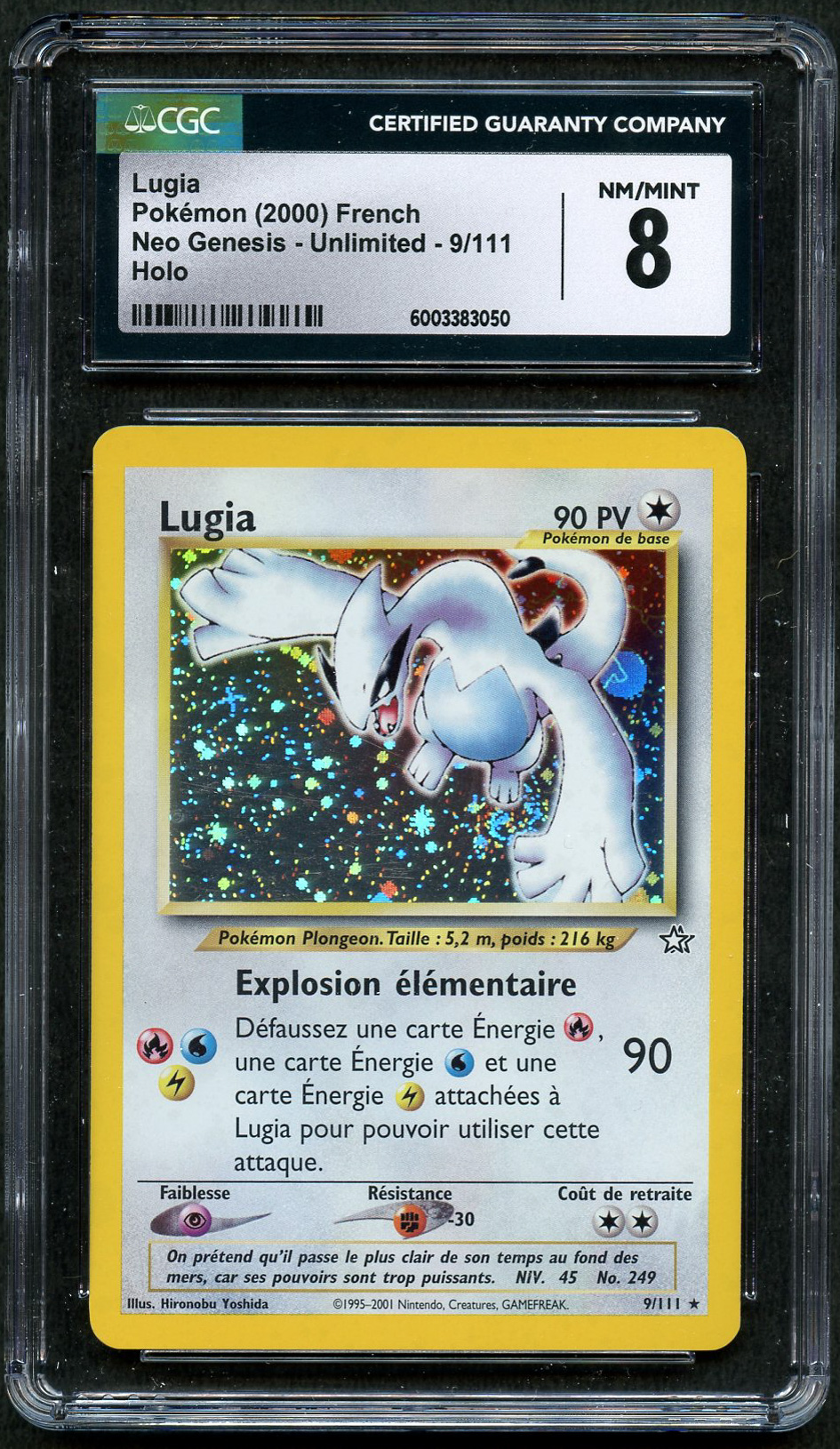 CGC 8 Lugia - Neo Genesis FRENCH - [Lugia]