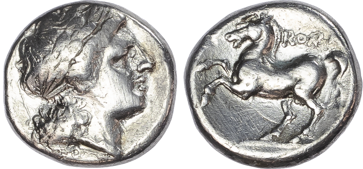 Roman Republic, Anonymous (c. 234-231 BC) AR Didrachm, Neapolis (?), 6.35g.