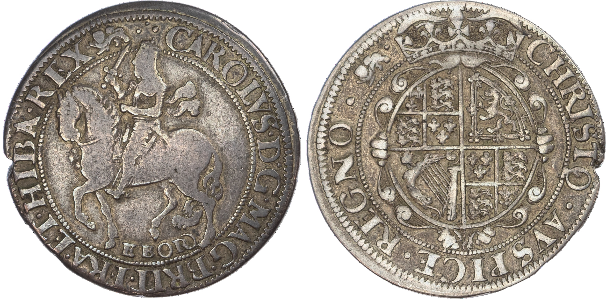 Charles I (1625‑1649), AR Halfcrown, York mint, 14.11gm. Gp 2