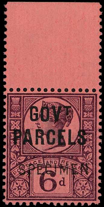 Government Parcels. 1887 6d purple on...