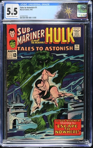 Tales to Astonish #71 CGC 5.5 Stan Lee story, Gene Colan and Vince Colletta cover (Marvel Comics, 1965)