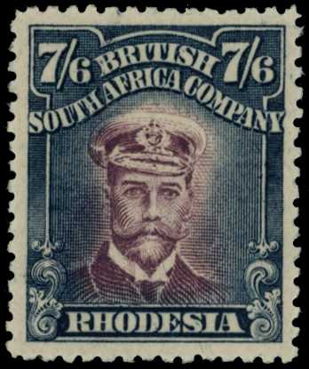 1917-20 7/6d Head Die IIIA, perf 14. Large...