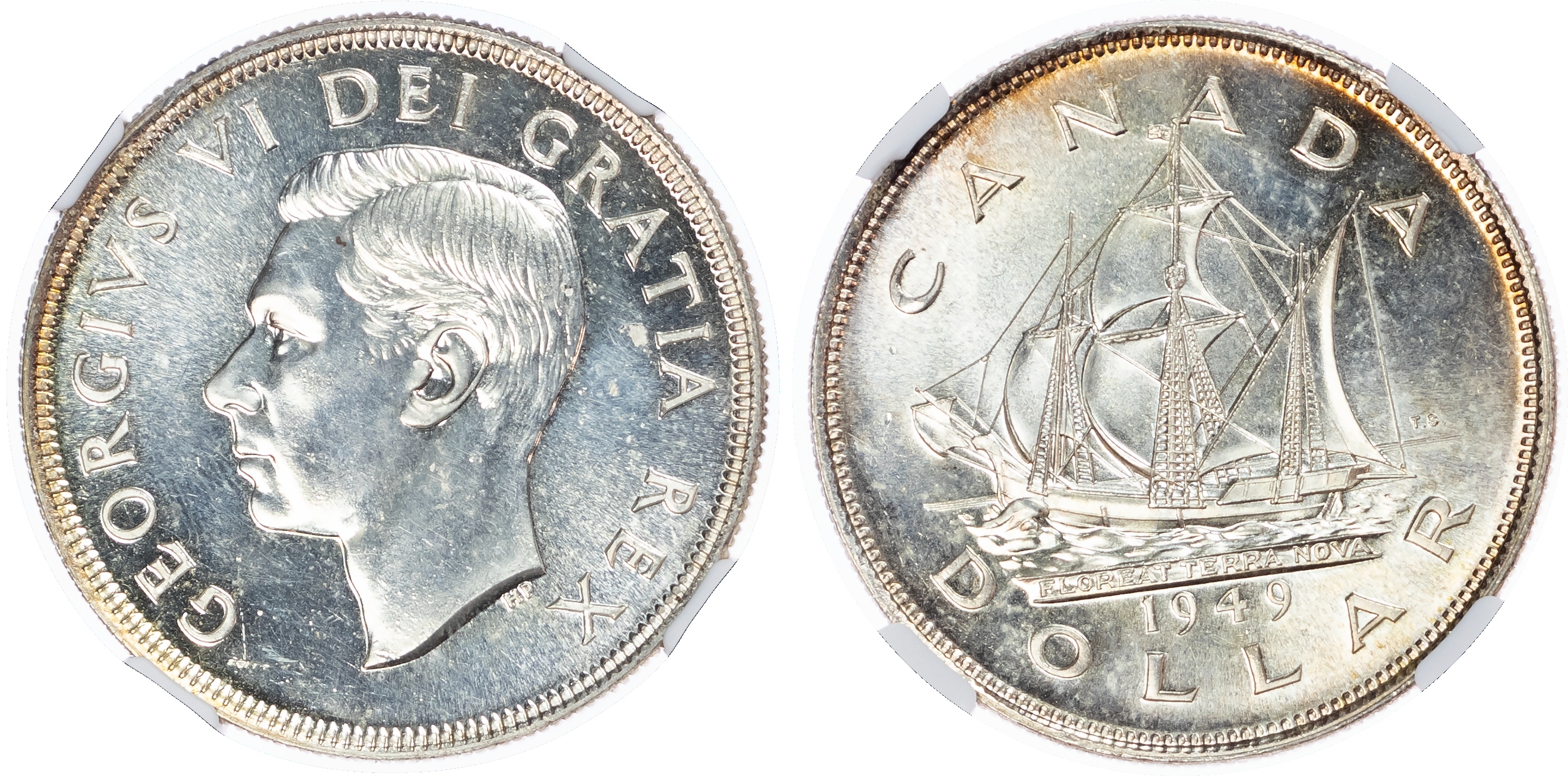 Canada, British Colonial. George VI AR Dollar. 1949.