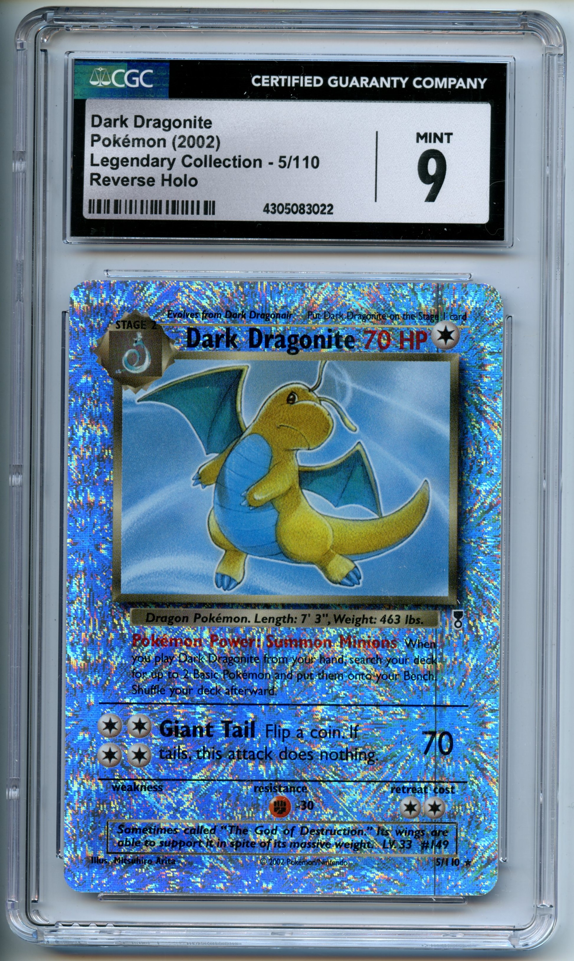 Pokemon TCG - Dark Dragonite - Legendary Collection - CGC 9