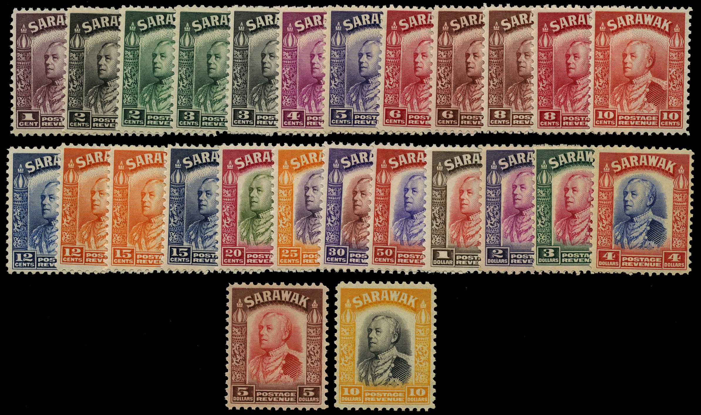 1934-41 set of twenty-six, unmounted o.g....