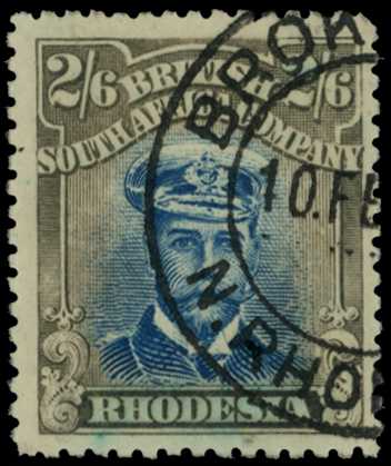 1917-20 2/6d Head Die IIIA, perf 14....