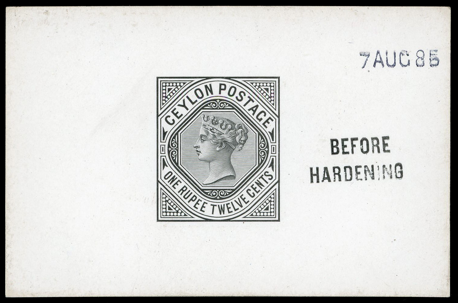 Ceylon SG 201 die proof 